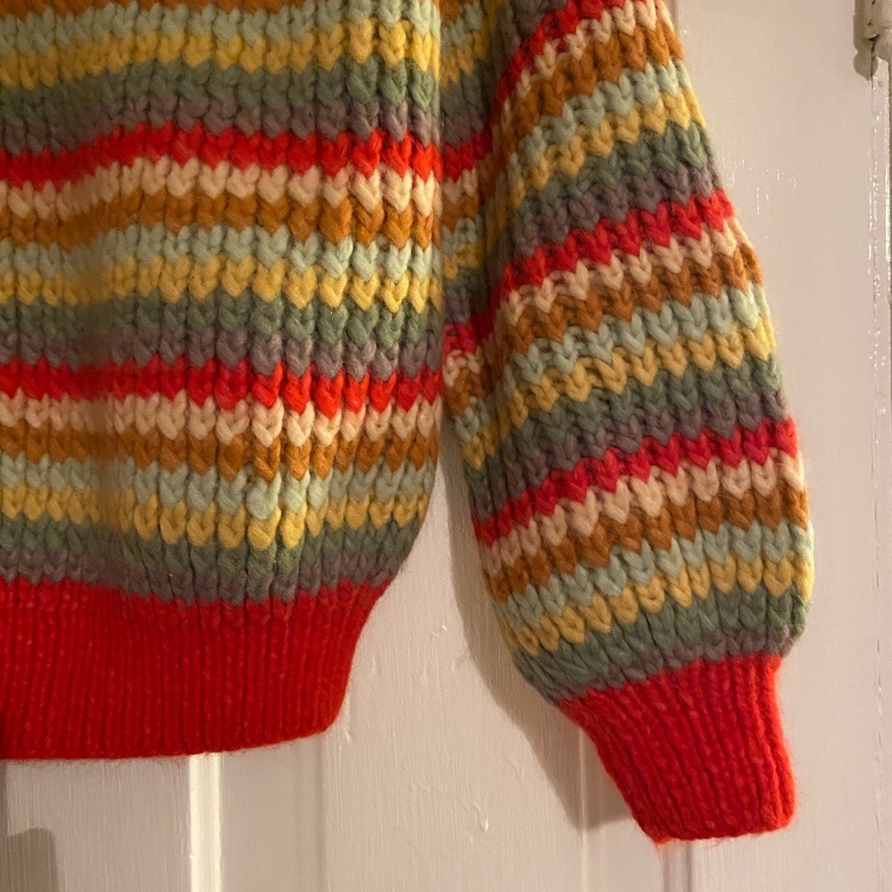 NWT Doen Field Sweater in Rainbow Knit - Picture 4 of 9